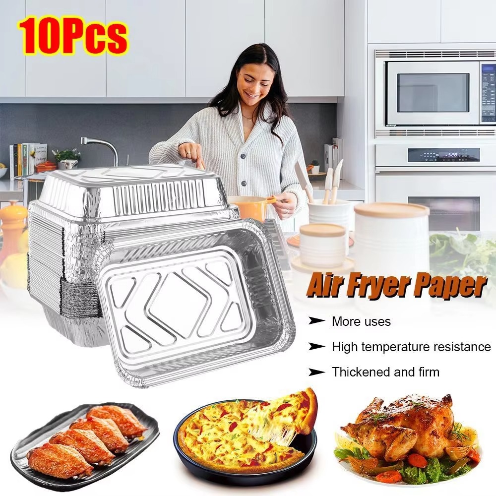 10PCS With Lids Aluminum Foil  - Kitchen Baking Containers recension och pris