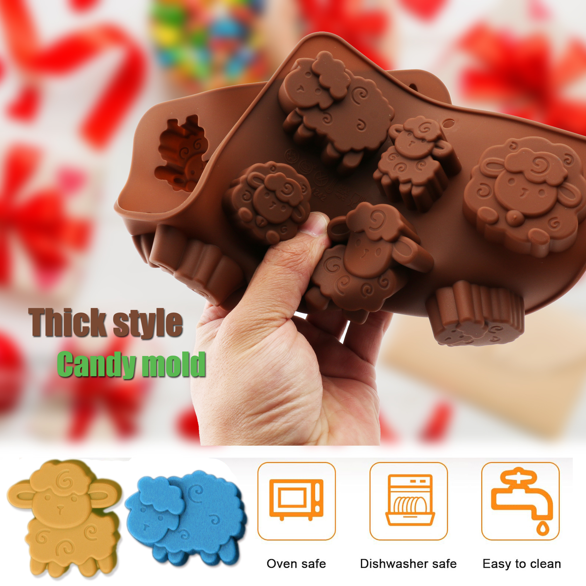 1pack silicone Eid lamb candy  - Silicone Cake Mold recension och pris