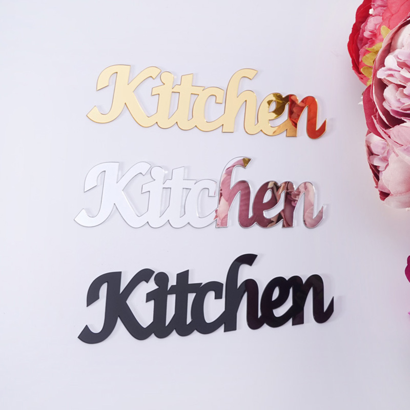 Kitchen Script Acrylic Mirror  - Kitchen Baking Cabinet recension och pris