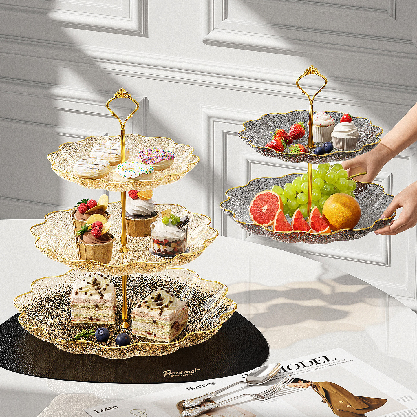 Light Luxury Fruit Plate, Mult - Cake Board Round recension och pris