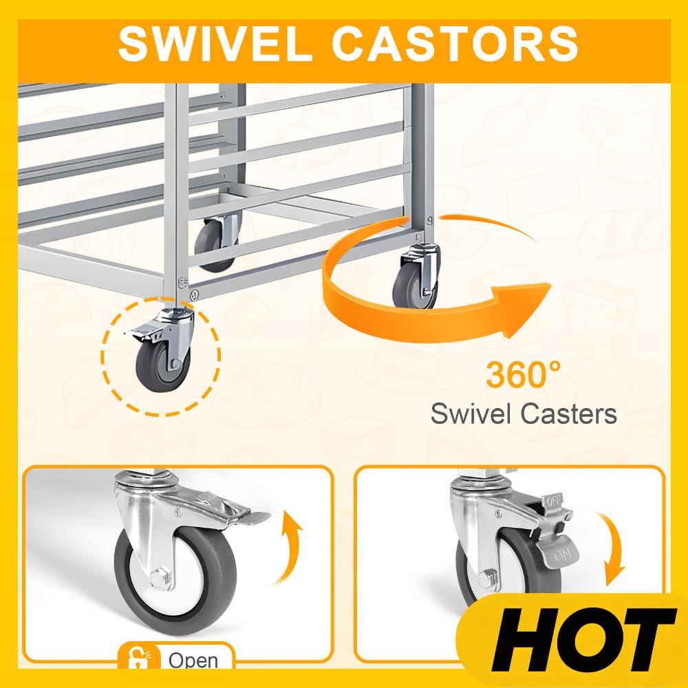 18 Tier Aluminum Commercial Ki - Kitchen Baking Rack recension och pris