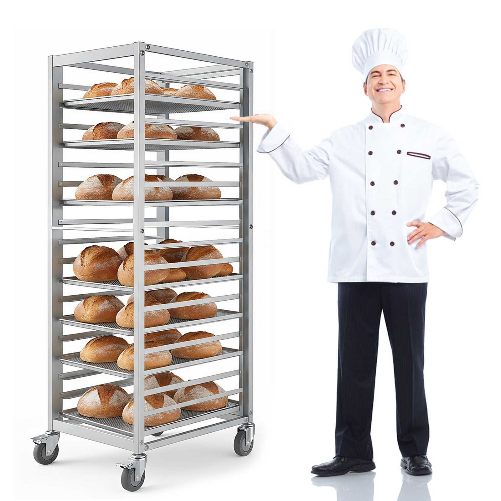 18 Tier Aluminum Commercial Ki - Kitchen Baking Rack recension och pris