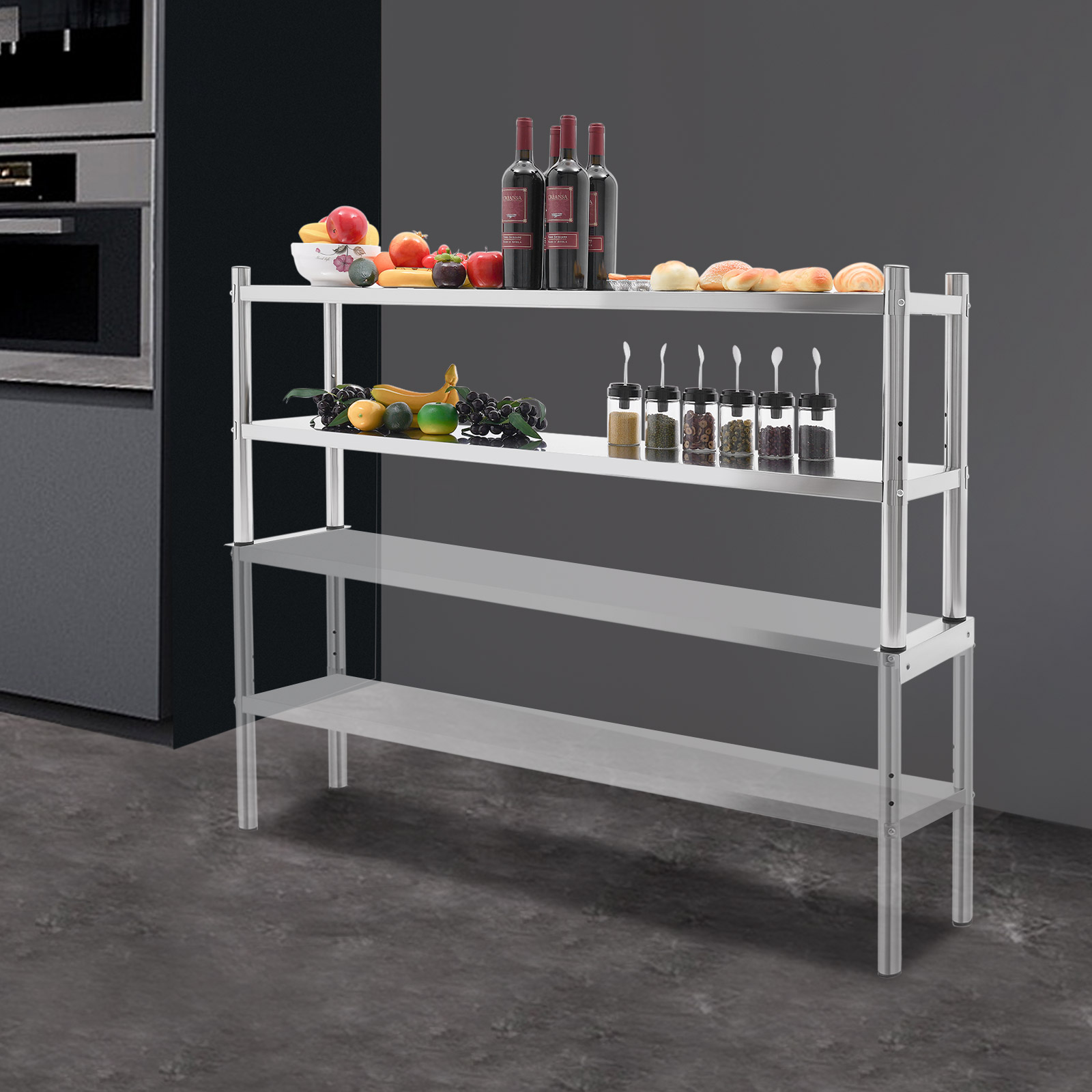 2 Tier Stainless Steel Shelvin - Kitchen Job recension och pris