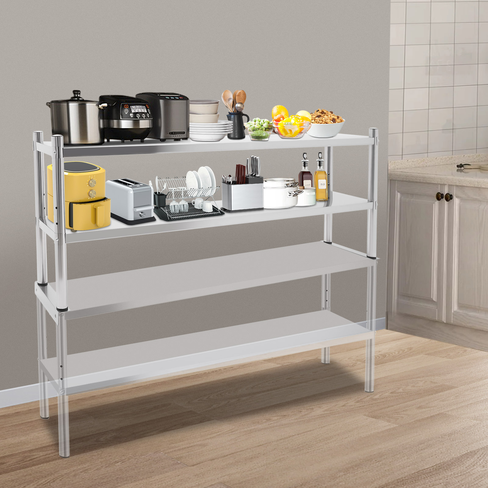 2 Tier Stainless Steel Shelvin - Kitchen Job recension och pris