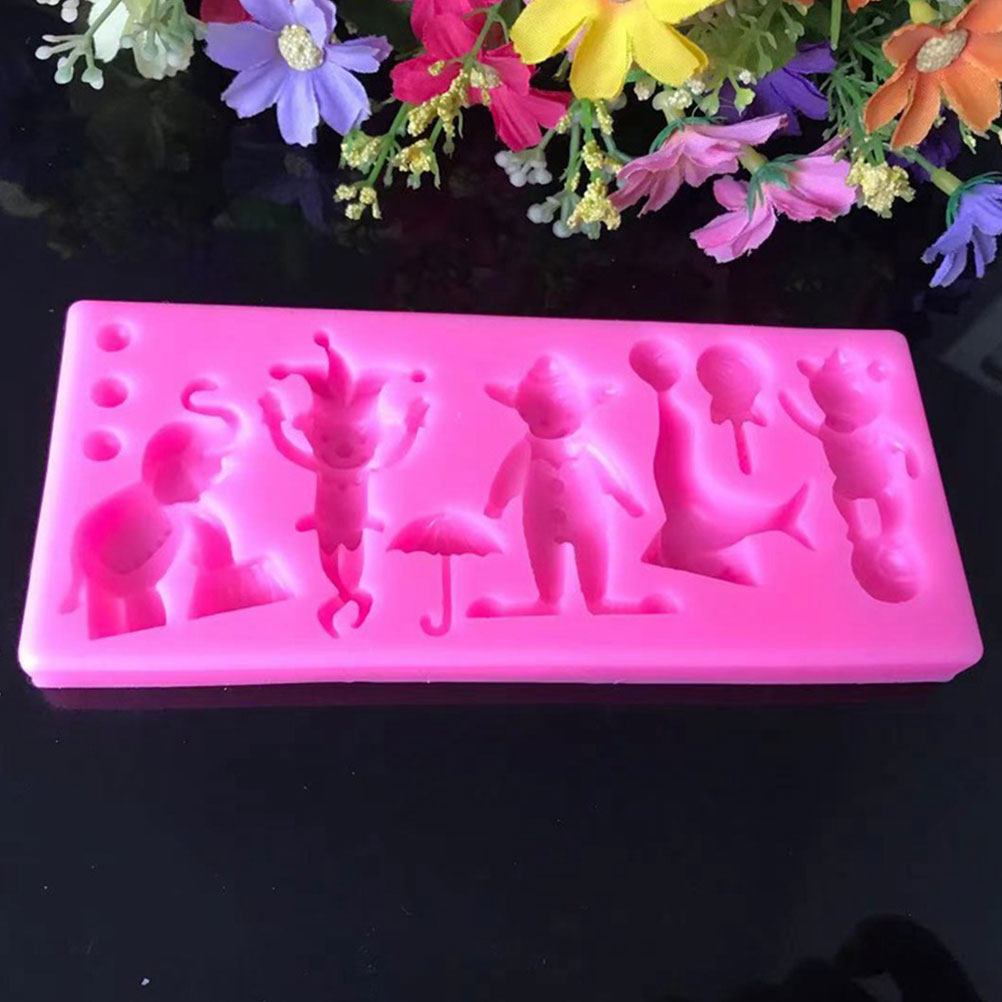 2Pcs Circus Fondant Mold Silic - Silicone Cake Mold recension och pris