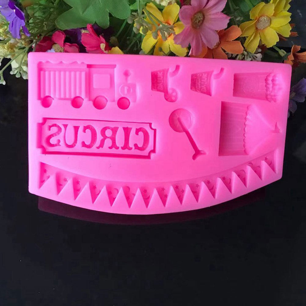 2Pcs Circus Fondant Mold Silic - Silicone Cake Mold recension och pris